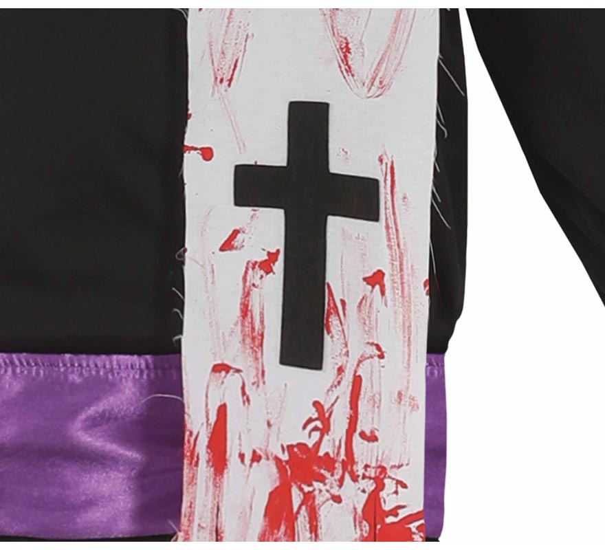 Disfraz de Sacerdote Zombie para hombre