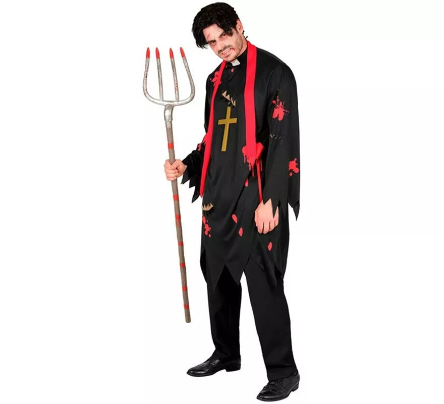 Translation missing: es.Disfraz de Sacerdote Zombie para hombre