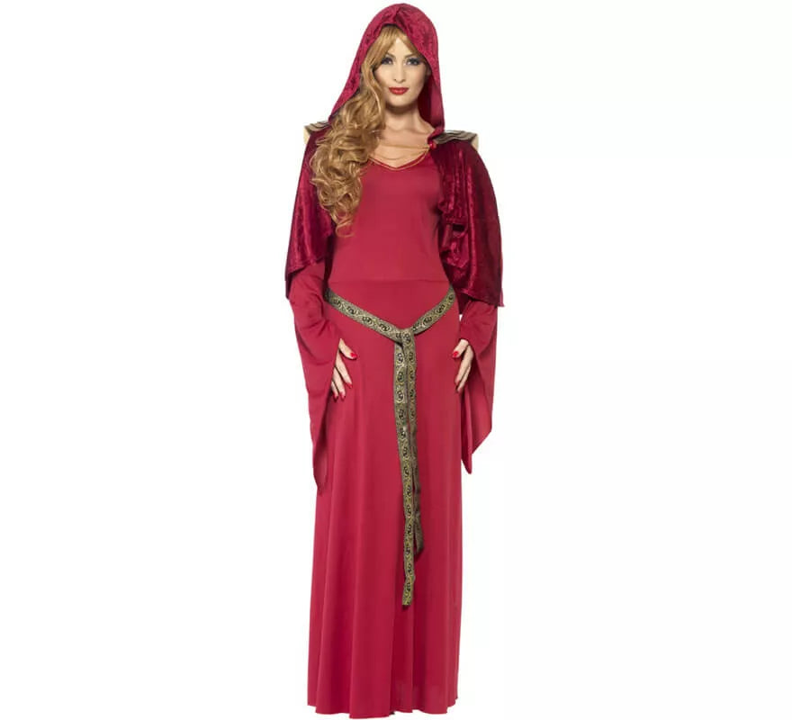 Disfraz de Hechicera roja para mujer