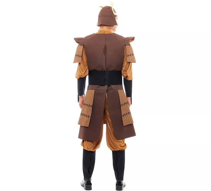 Translation missing: es.Disfraz de Samurái Legendario Japonés marrón para hombre