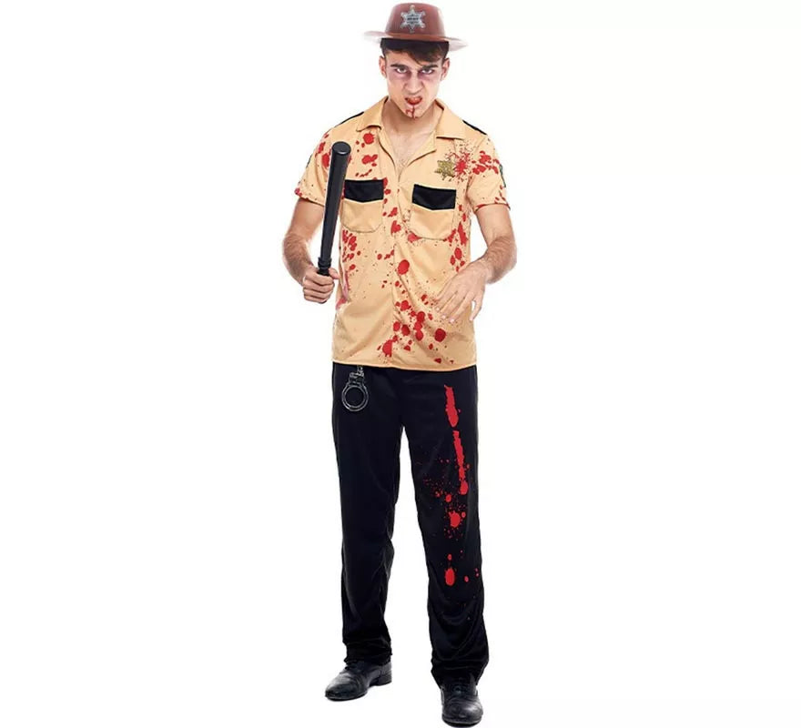 Translation missing: es.Disfraz de Sheriff Zombie para hombre