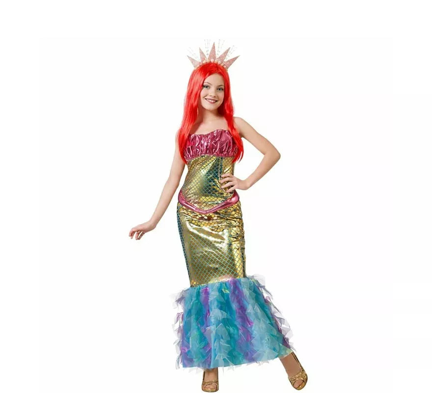Translation missing: es.Disfraz de Sirena multicolor para mujer