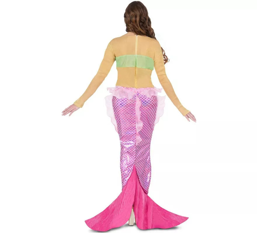 Translation missing: es.Disfraz de Sirena rosa con cola para mujer