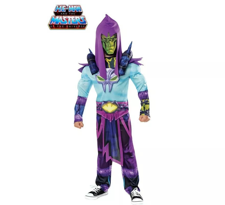 Translation missing: es.Disfraz de Skeletor de He-Man deluxe con máscara para niño