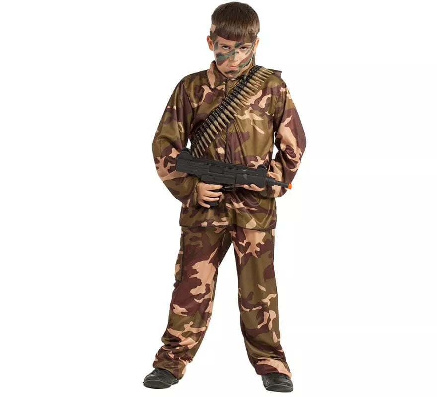 Translation missing: es.Disfraz de Soldado Camuflaje para niño
