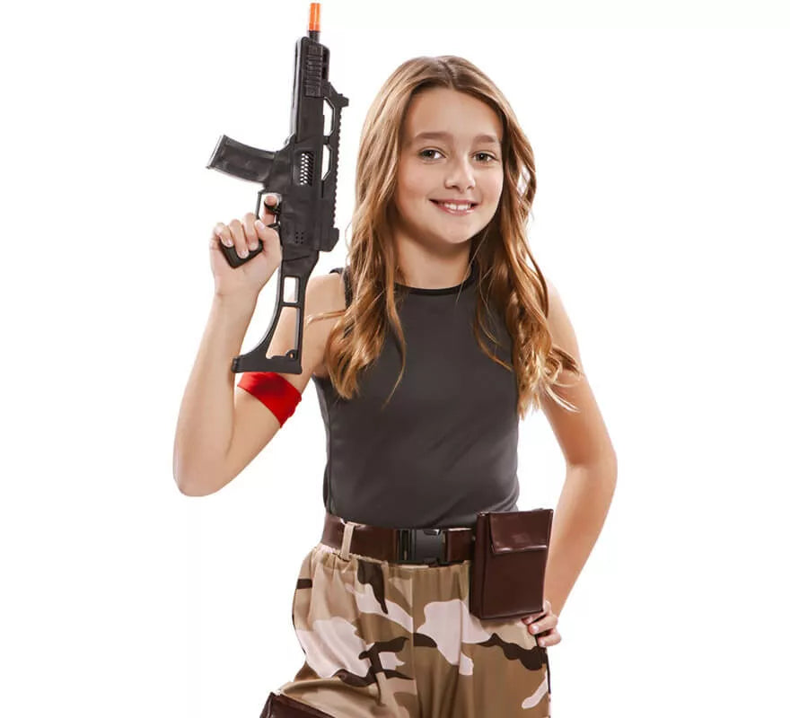 Translation missing: es.Disfraz de Soldado de Combate para niña