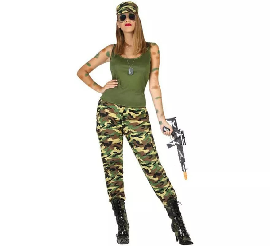 Translation missing: es.Disfraz de Soldado Militar para mujer