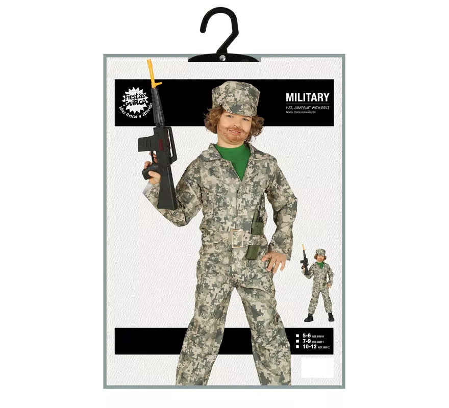 Translation missing: es.Disfraz de Soldado Militar para niño