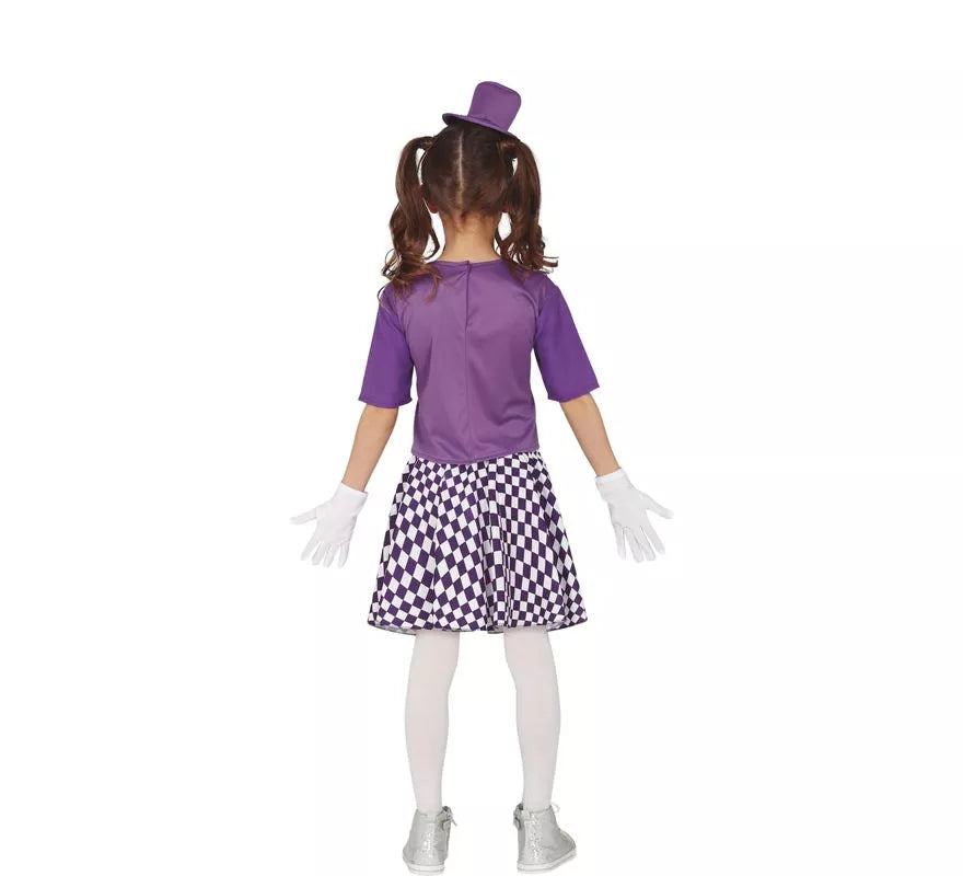 Translation missing: es.Disfraz de Sombrerera Morado para niña