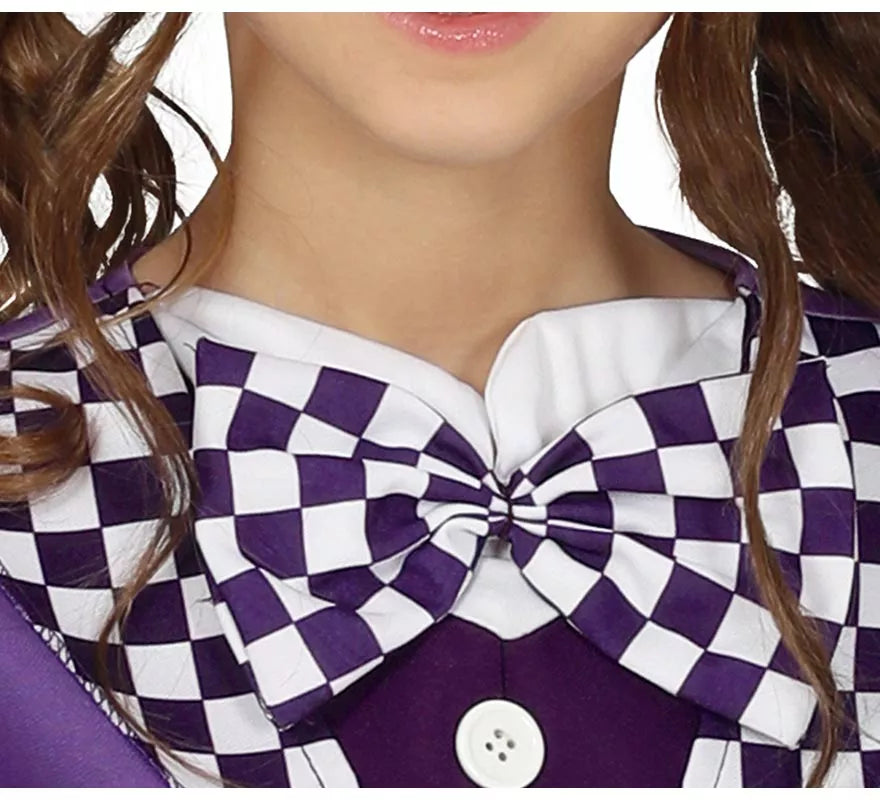 Translation missing: es.Disfraz de Sombrerera Morado para niña
