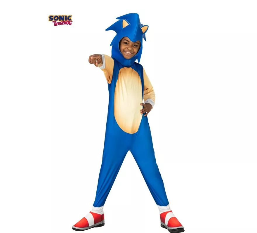 Translation missing: es.Disfraz de Sonic the hedgehog clásico con máscara para niño