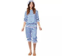Disfraz de Sra. Bañista Retro Años 20 Azul para mujer