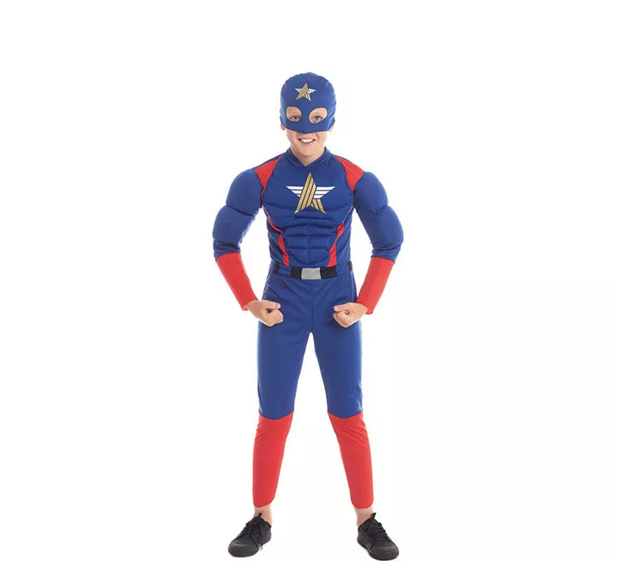 Translation missing: es.Disfraz de Star Héroe Americano para niño
