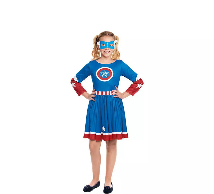 Translation missing: es.Disfraz de Star Heroína Americana para niña