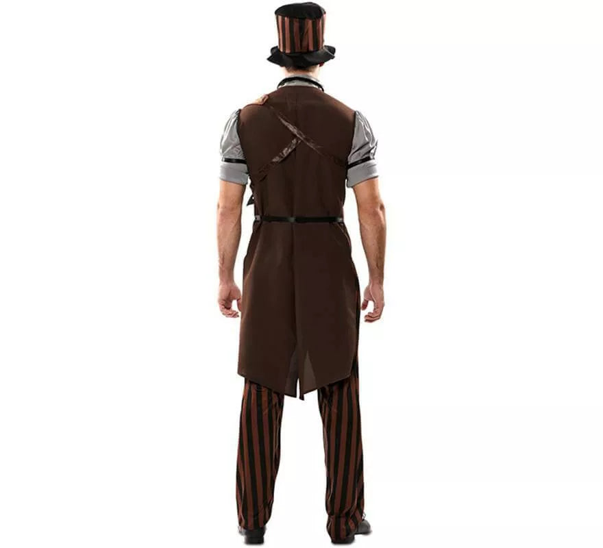 Translation missing: es.Disfraz de Steampunk a Rayas para hombre