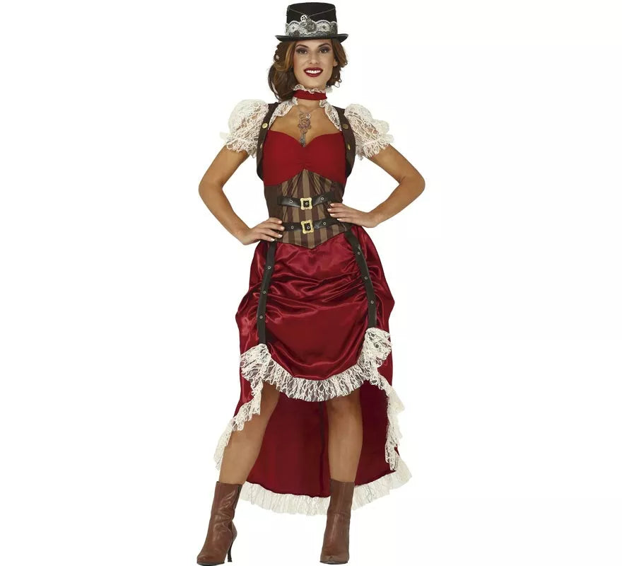Translation missing: es.Disfraz de Steampunk Granate para mujer