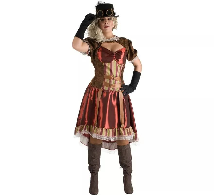 Translation missing: es.Disfraz de Steampunk Granate para mujer