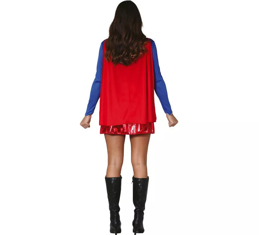 Translation missing: es.Disfraz de Súper Heroína Azul y Rojo para mujer
