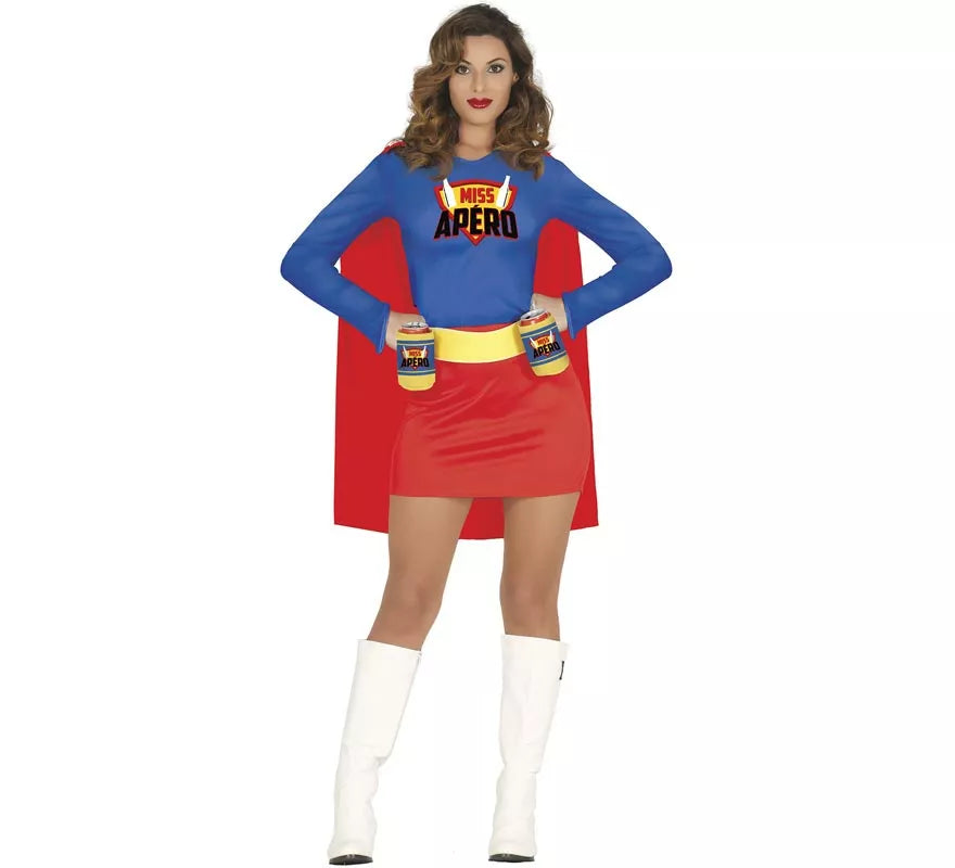 Translation missing: es.Disfraz de Super Heroína con bebidas para mujer