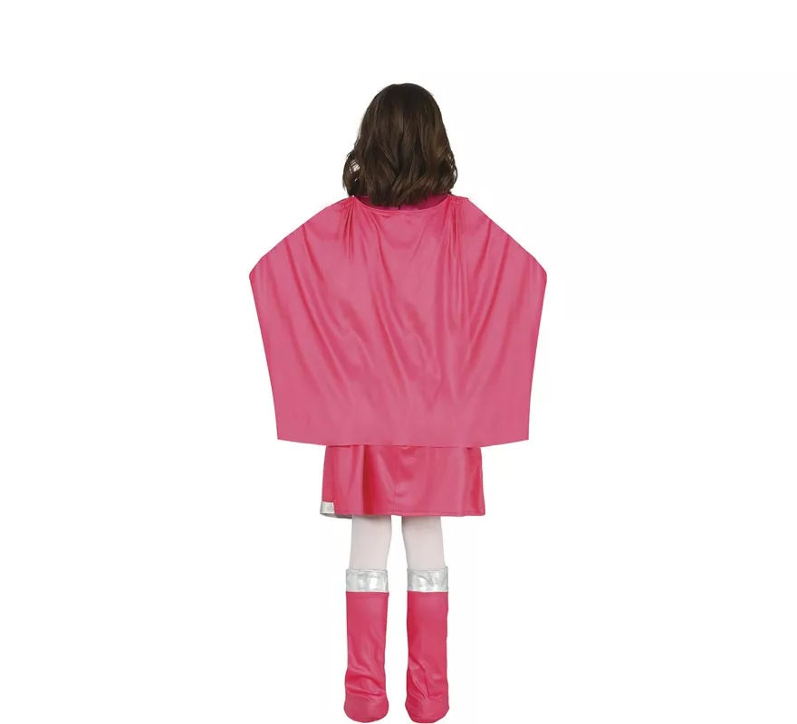Translation missing: es.Disfraz de Super Heroína Rosa para niña