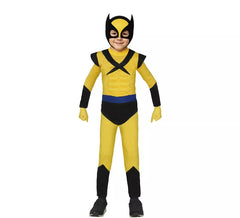 Disfraz de Súper Lobo amarillo para niño