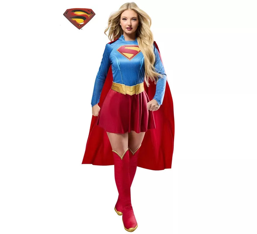 Translation missing: es.Disfraz de Supergirl Deluxe para mujer