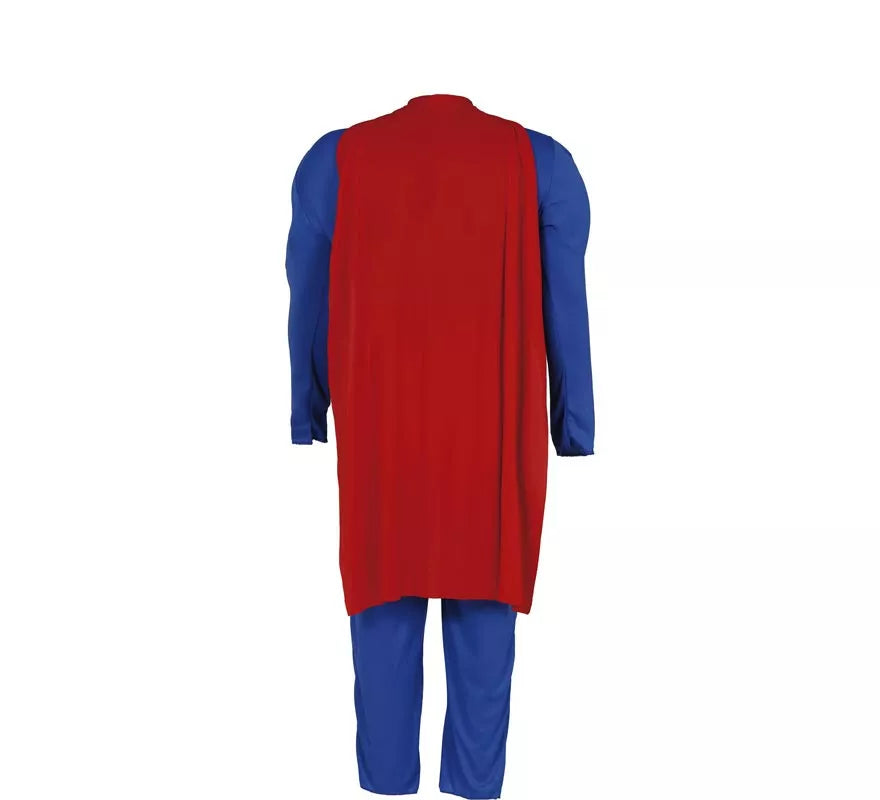 Translation missing: es.Disfraz de Superhéroe azul y rojo musculoso para niño