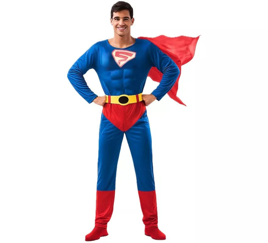 Translation missing: es.Disfraz de Superhéroe azul y rojo para hombre
