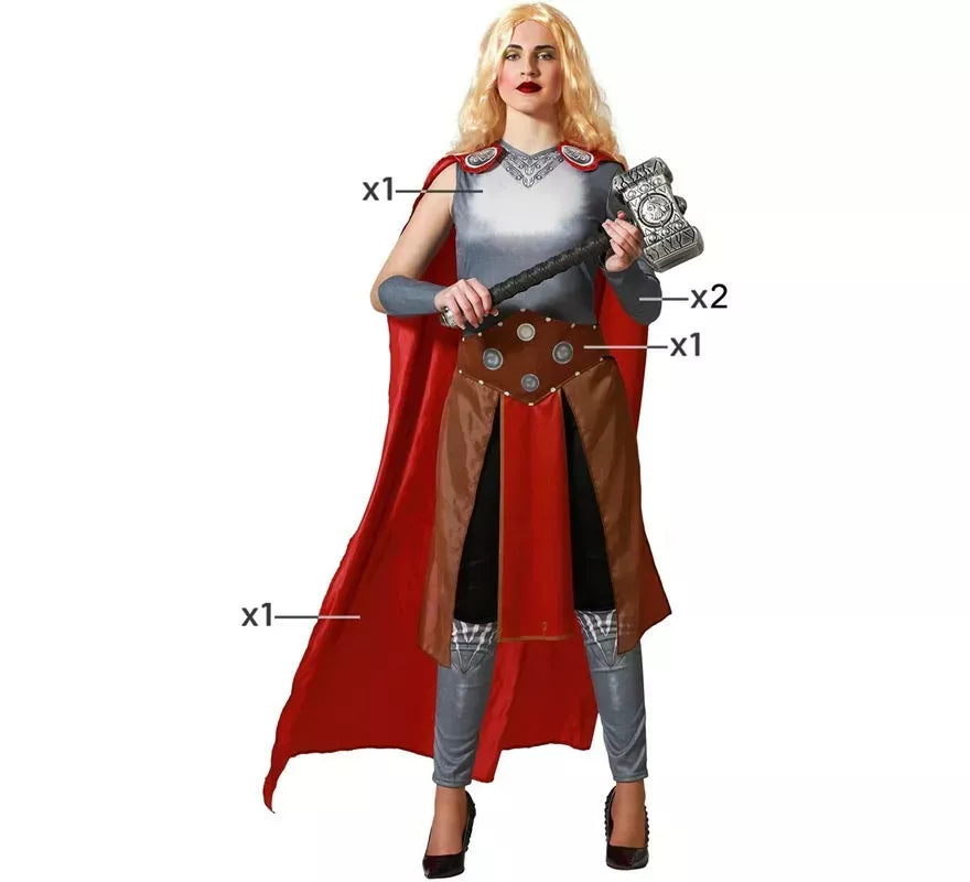Translation missing: es.Disfraz de Superheroína Nordica para mujer