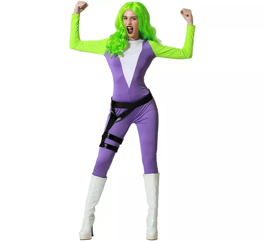 Translation missing: es.Disfraz de Superheroína verde para mujer