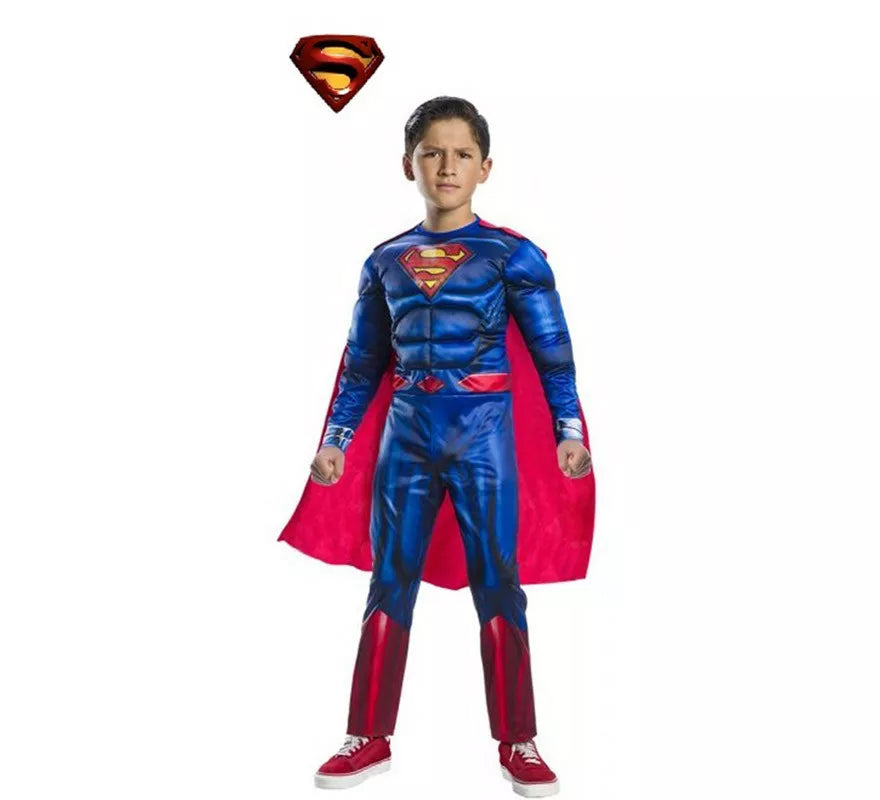Translation missing: es.Disfraz de Superman Black Line Deluxe para niño
