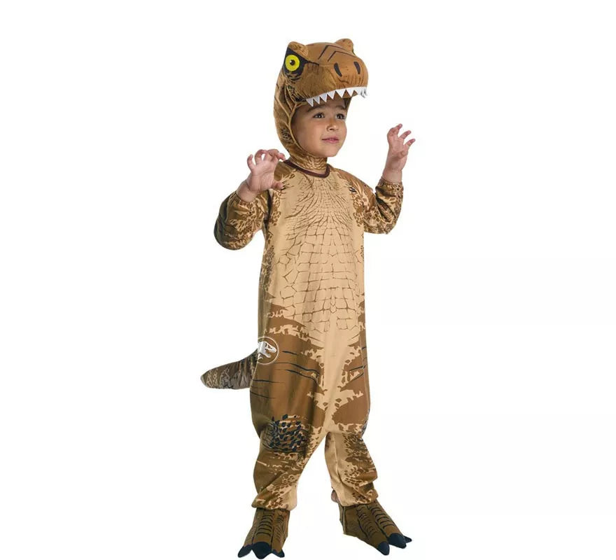 Translation missing: es.Disfraz de T-Rex deluxe Preschool marrón para niño