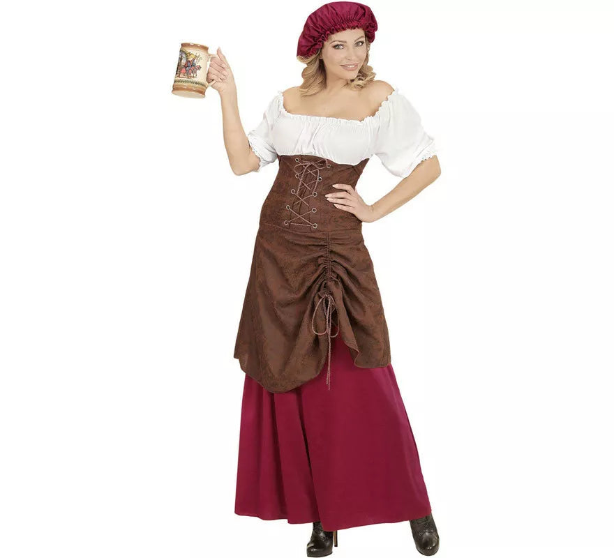 Translation missing: es.Disfraz de Tabernera Medieval Alegre para mujer