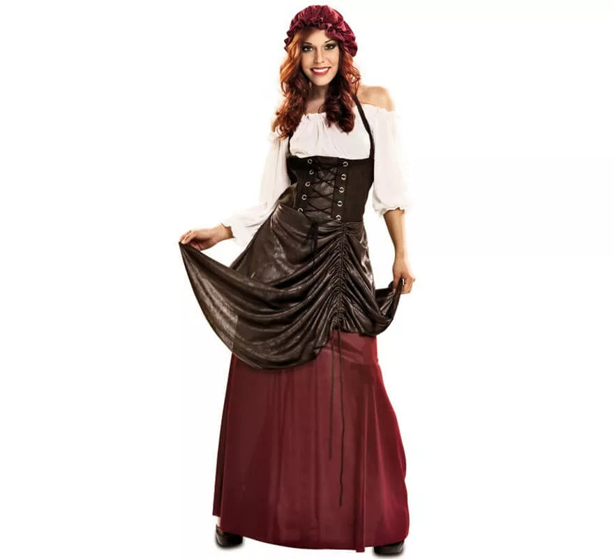 Translation missing: es.Disfraz de Tabernera medieval para mujer