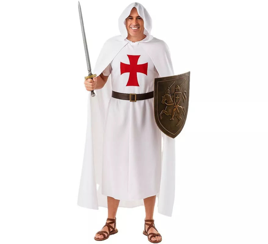 Translation missing: es.Disfraz de Templario Blanco para hombre