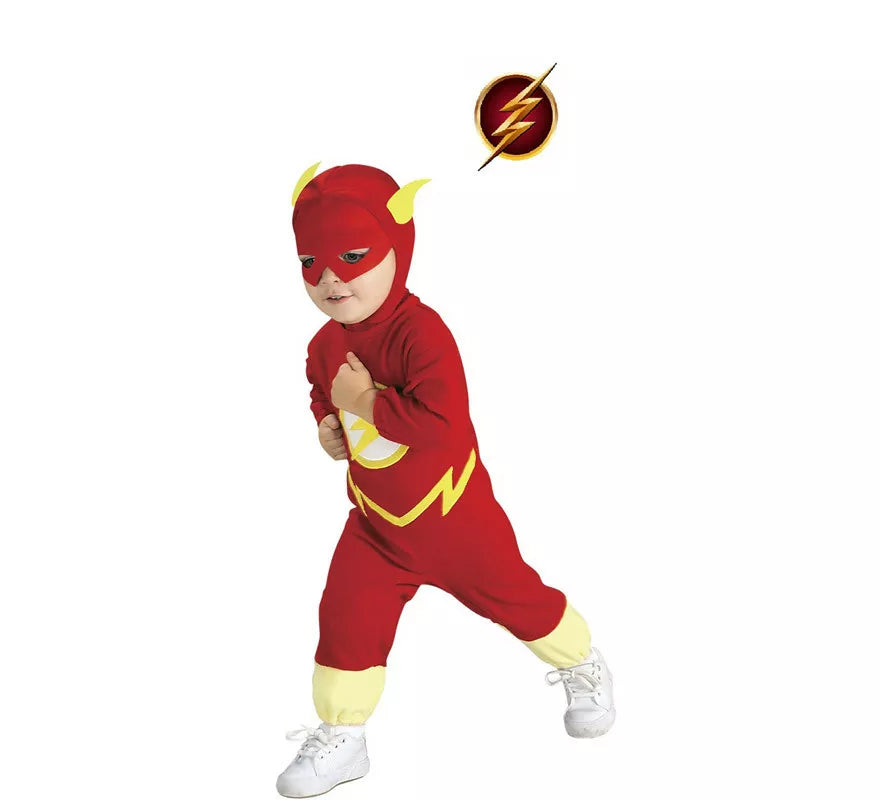 Translation missing: es.Disfraz de The Flash con gorro para bebé