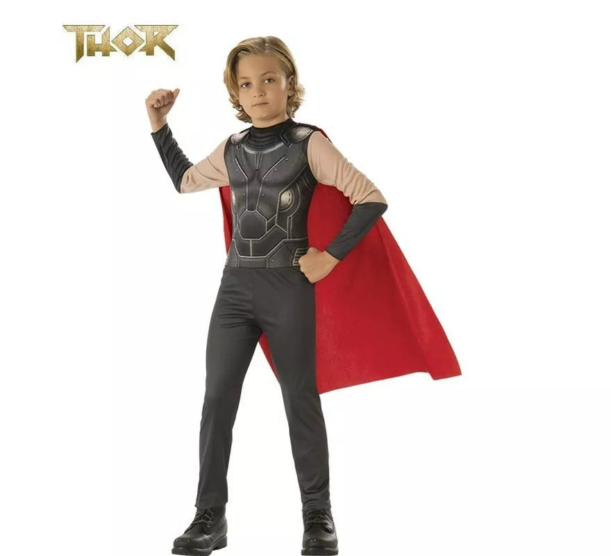 Translation missing: es.Disfraz de Thor Opp con capa roja en caja para niño