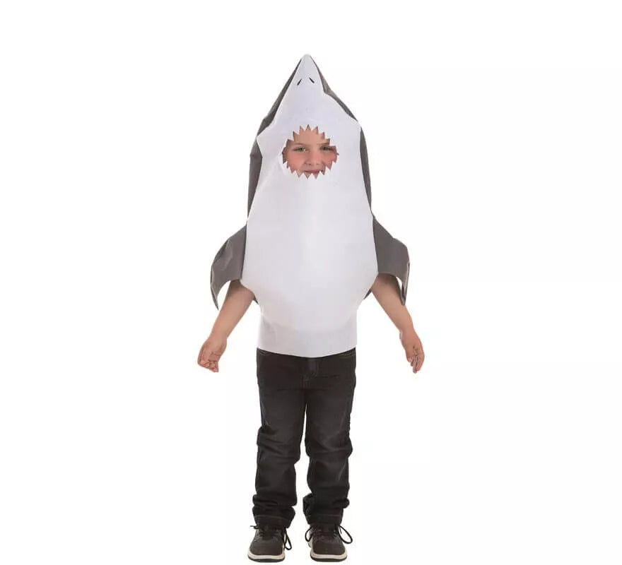 Translation missing: es.Disfraz de Tiburón Gris para niños