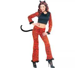 Disfraz de Tigre Animal Print naranja para mujer