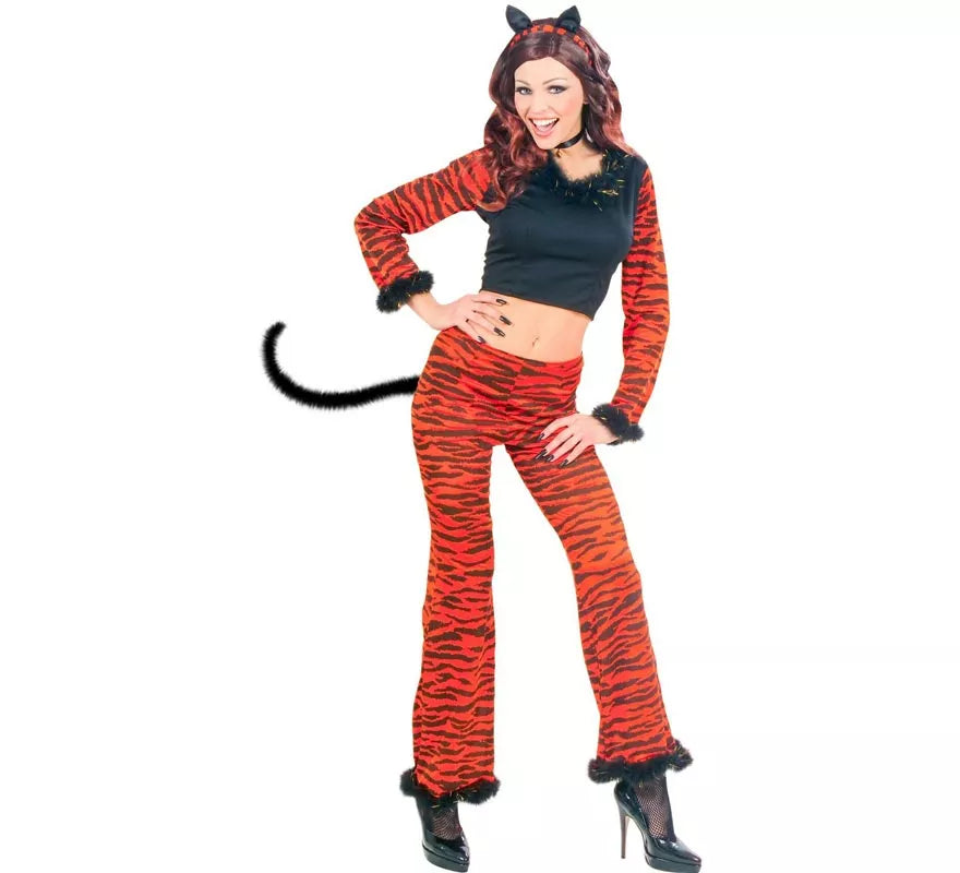 Translation missing: es.Disfraz de Tigre Animal Print naranja para mujer