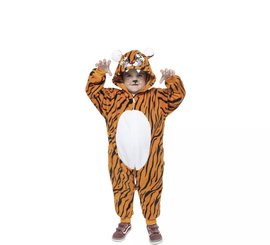 Translation missing: es.Disfraz de Tigre con capucha y orejas para niño