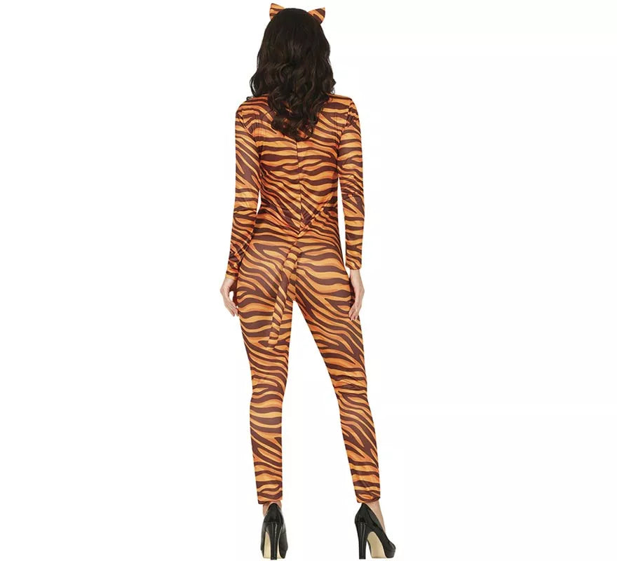 Translation missing: es.Disfraz de Tigre con diadema y cola para mujer