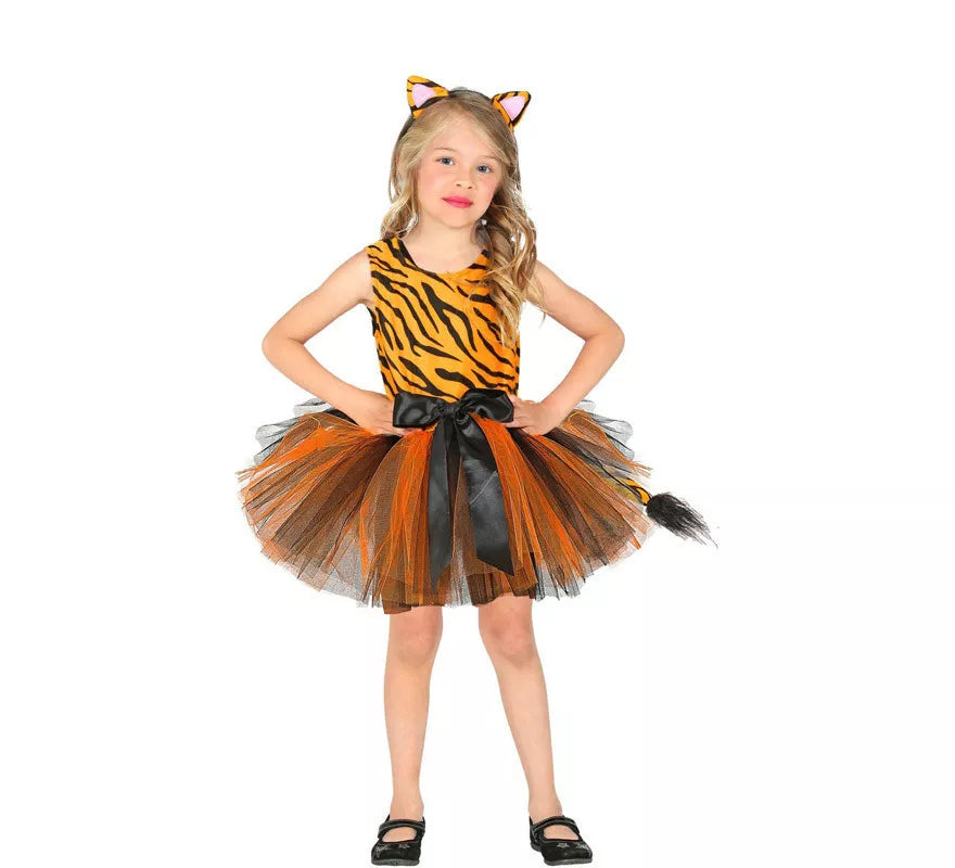 Translation missing: es.Disfraz de Tigre con Tutú y Lazo para niña