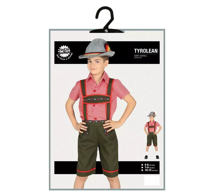 Translation missing: es.Disfraz de Tirolés Baviera para niño