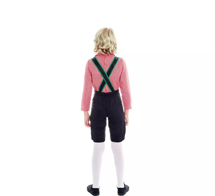 Translation missing: es.Disfraz de Tirolés con Pantalones Negros para niño