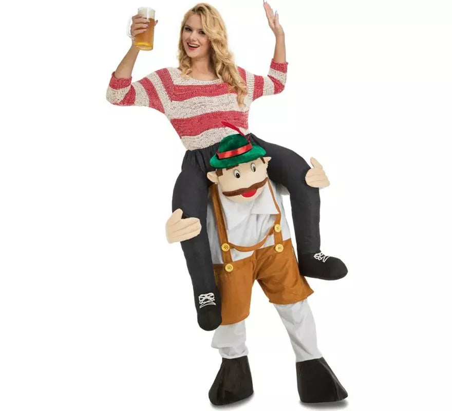 Translation missing: es.Disfraz de Tirolés Oktoberfest a hombros para adultos