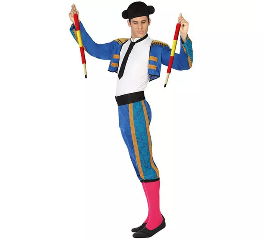 Translation missing: es.Disfraz de Torero Azul para Hombre
