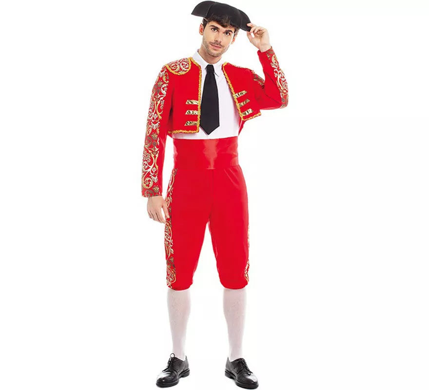 Translation missing: es.Disfraz de Torero rojo Español para hombre