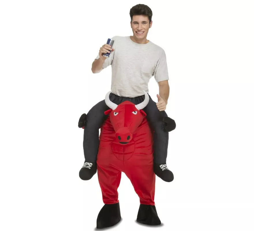 Translation missing: es.Disfraz de Toro Rojo a hombros para adultos