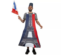 Disfraz de Torre Eiffel de París para adultos